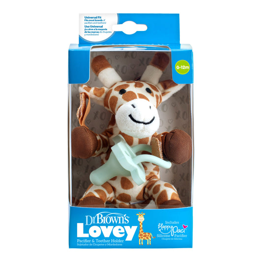 Dr. Brown’s® Lovey Pacifier and Teether Holder, Giraffe