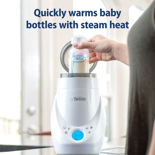 Dr. Brown’s Deluxe Baby Bottle Warmer and Sterilizer, For Baby Bottles and Baby Food Jars