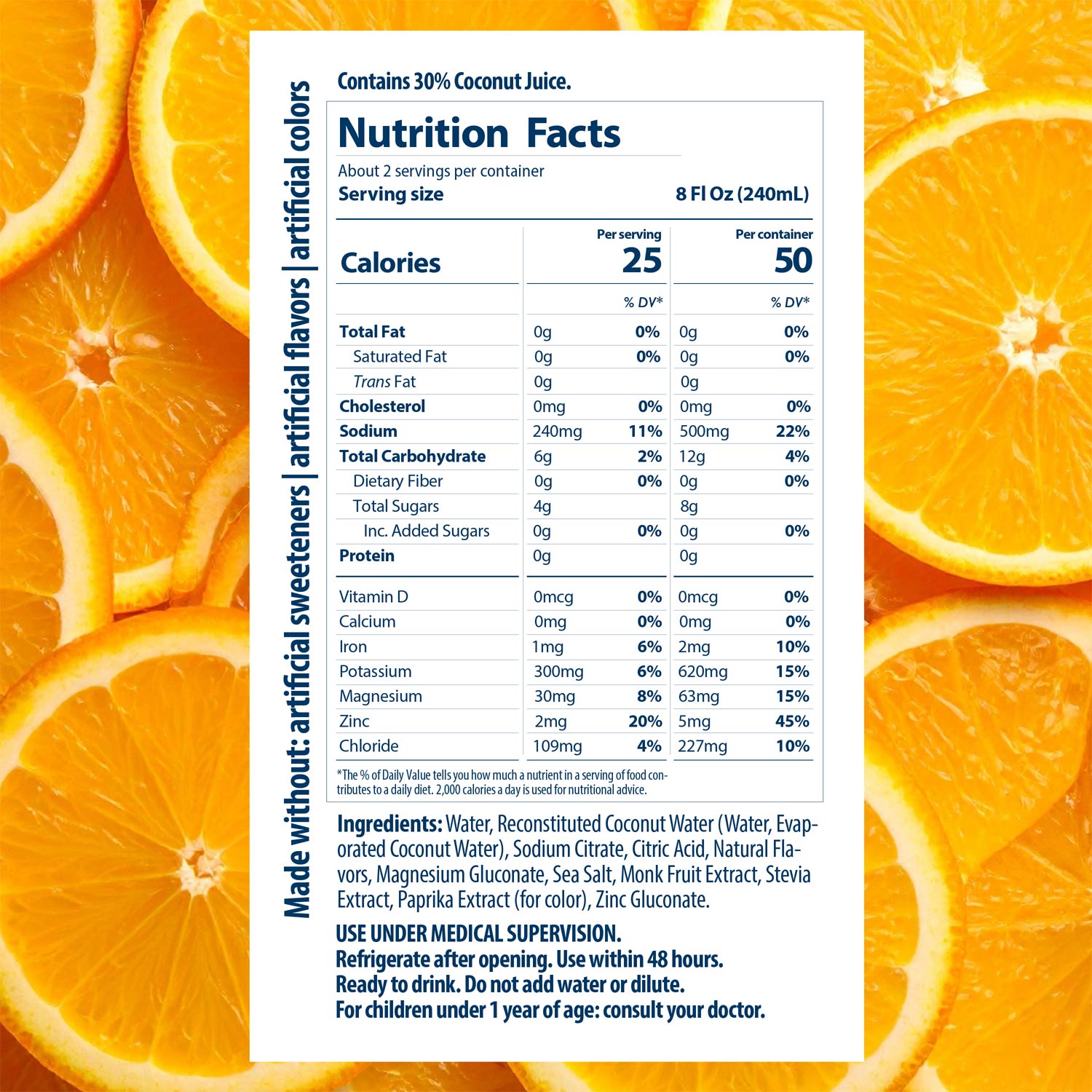 Dr. Brown's™ Electrolyte Solution – Orange
