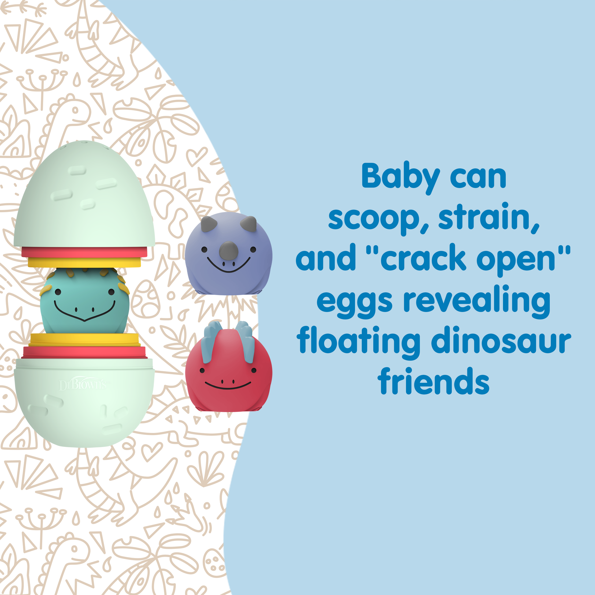 Dr. Brown’s™ CleanUp™ Float & Hatch Dino Eggs