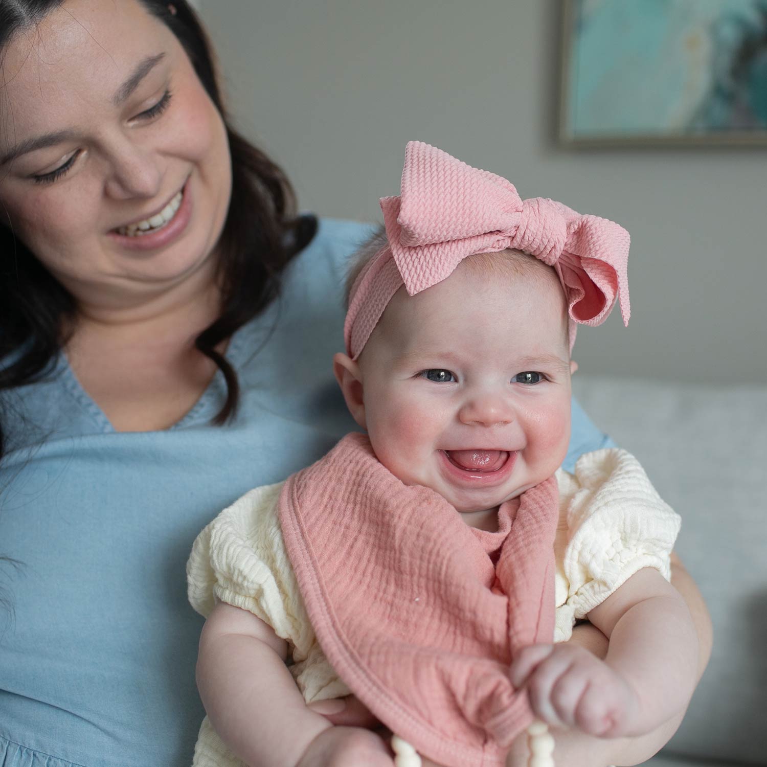 Dr. Brown’s® Muslin Bandana Bibs with Flexees™ Beaded Teether Ring