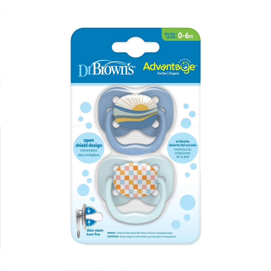 Dr. Brown’s™ Advantage™ Pacifiers, Ages 0-6 months, 2 count