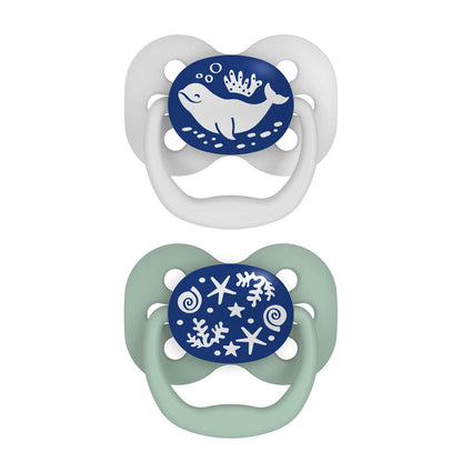 Dr. Brown's™ Advantage™ Glow-in-the-Dark Pacifiers, Ages 0-6 months, 2 Count