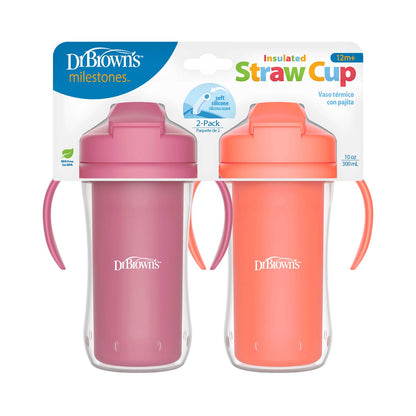 Dr. Brown’s® Milestones™ Insulated Straw Cup, 2-Pack