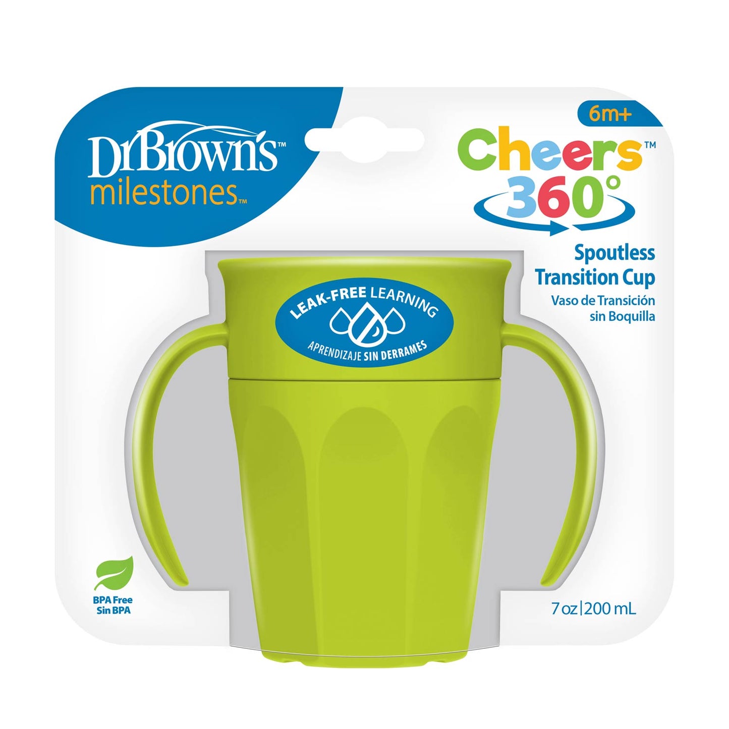Dr. Brown’s® Milestones™ Cheers360™ Cup with Handles, 7 oz/200 mL