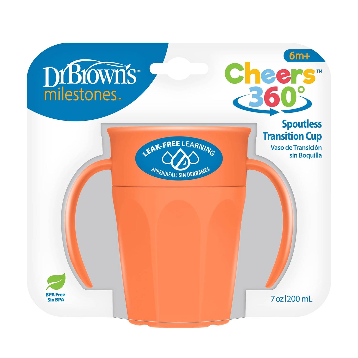 Dr. Brown’s® Milestones™ Cheers360™ Cup with Handles, 7 oz/200 mL