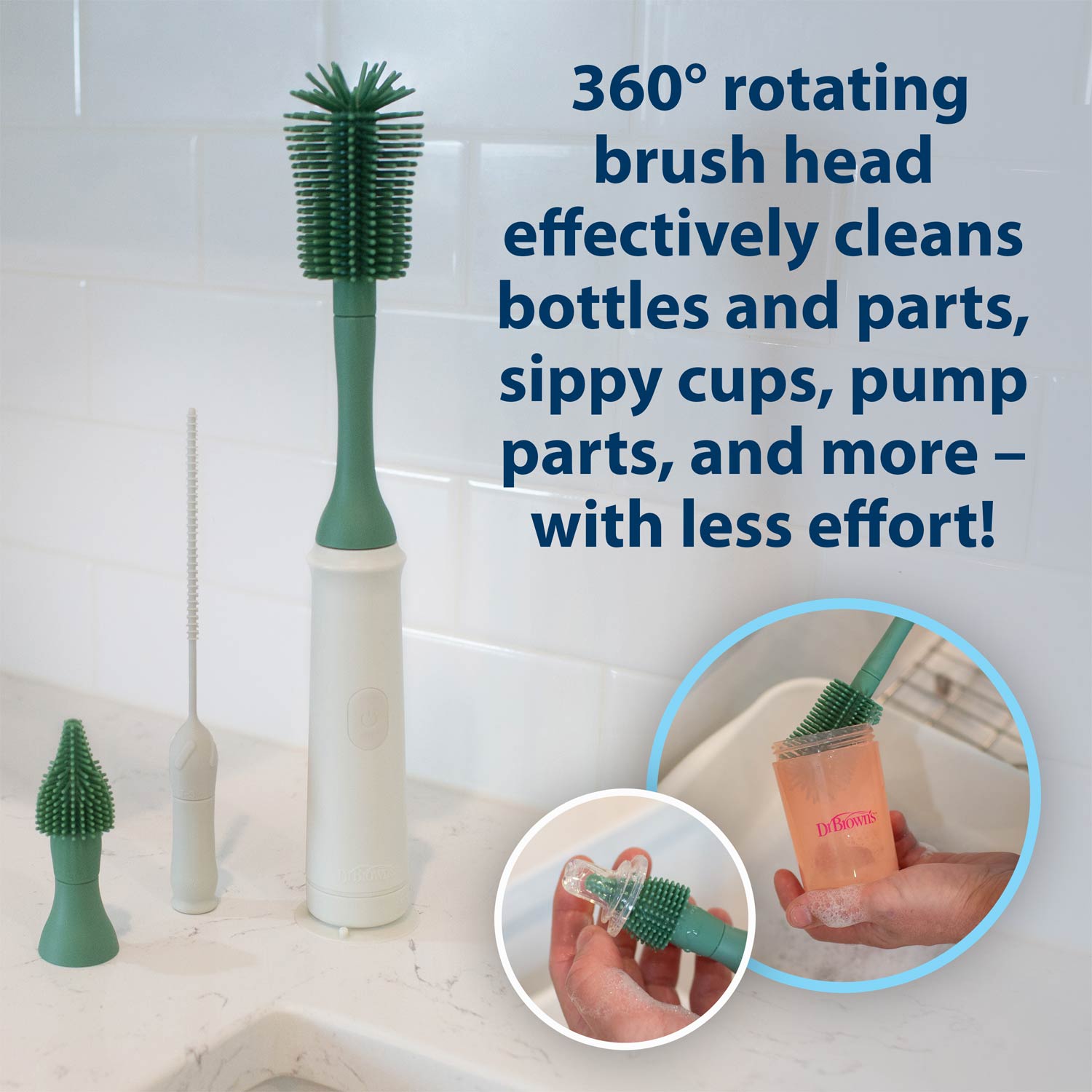 Dr. Brown's™ Electric Silicone Brush Set