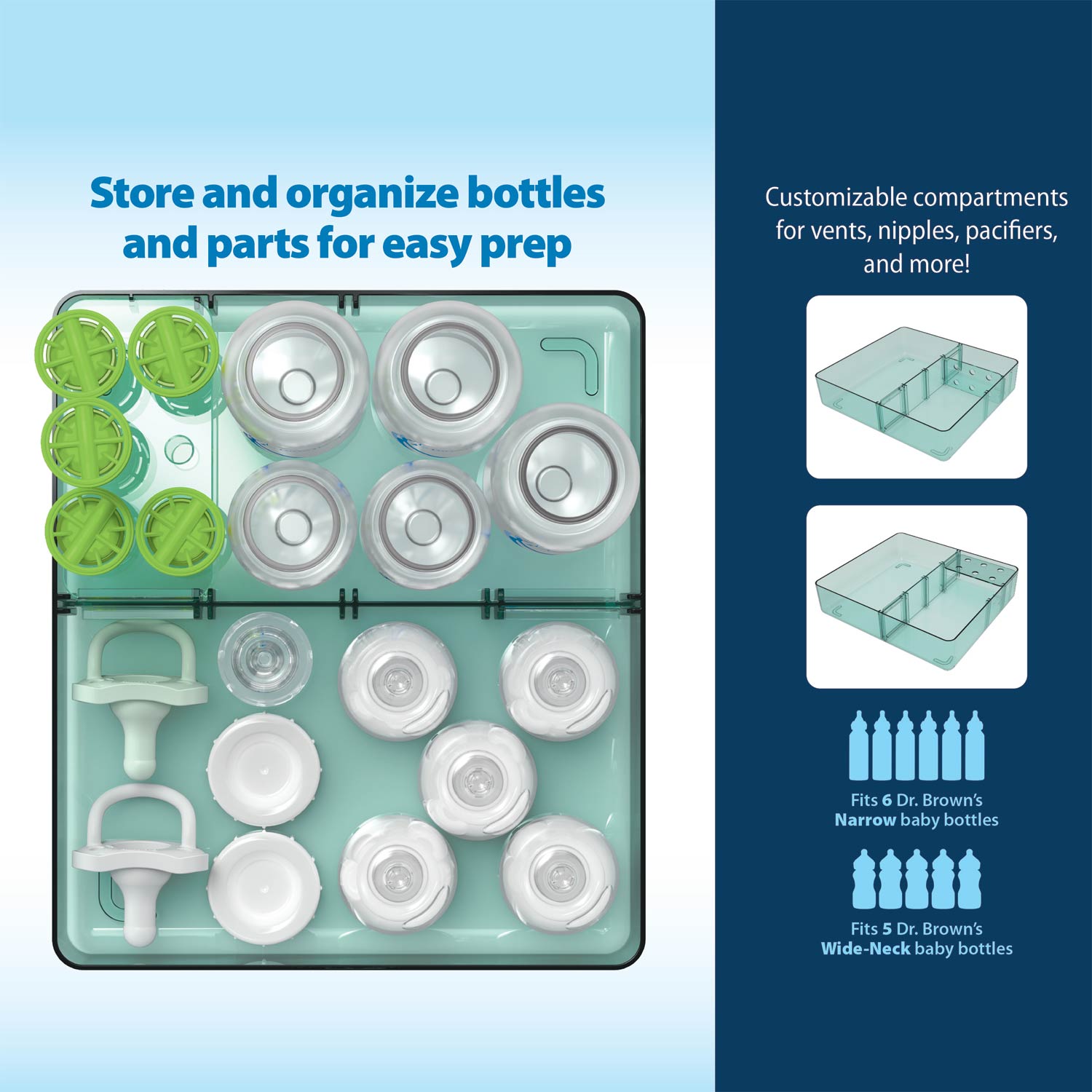 Dr. Brown's™ Customizable Storage Tray