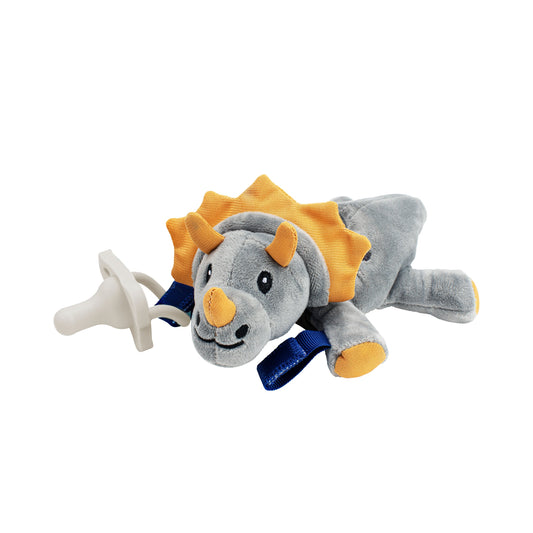 Dr. Brown’s® Lovey Pacifier and Teether Holder, Triceratops