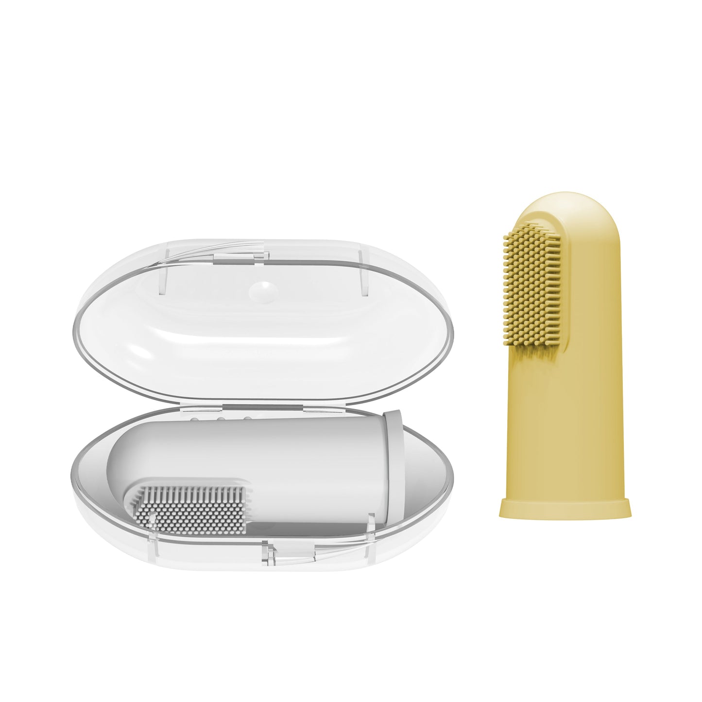 Dr. Brown's Silicone Finger Toothbrush and Storage Case, 2-Pack