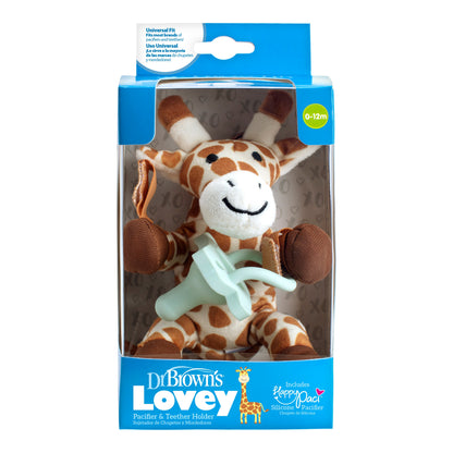 Dr. Brown’s® Lovey Pacifier and Teether Holder, Giraffe