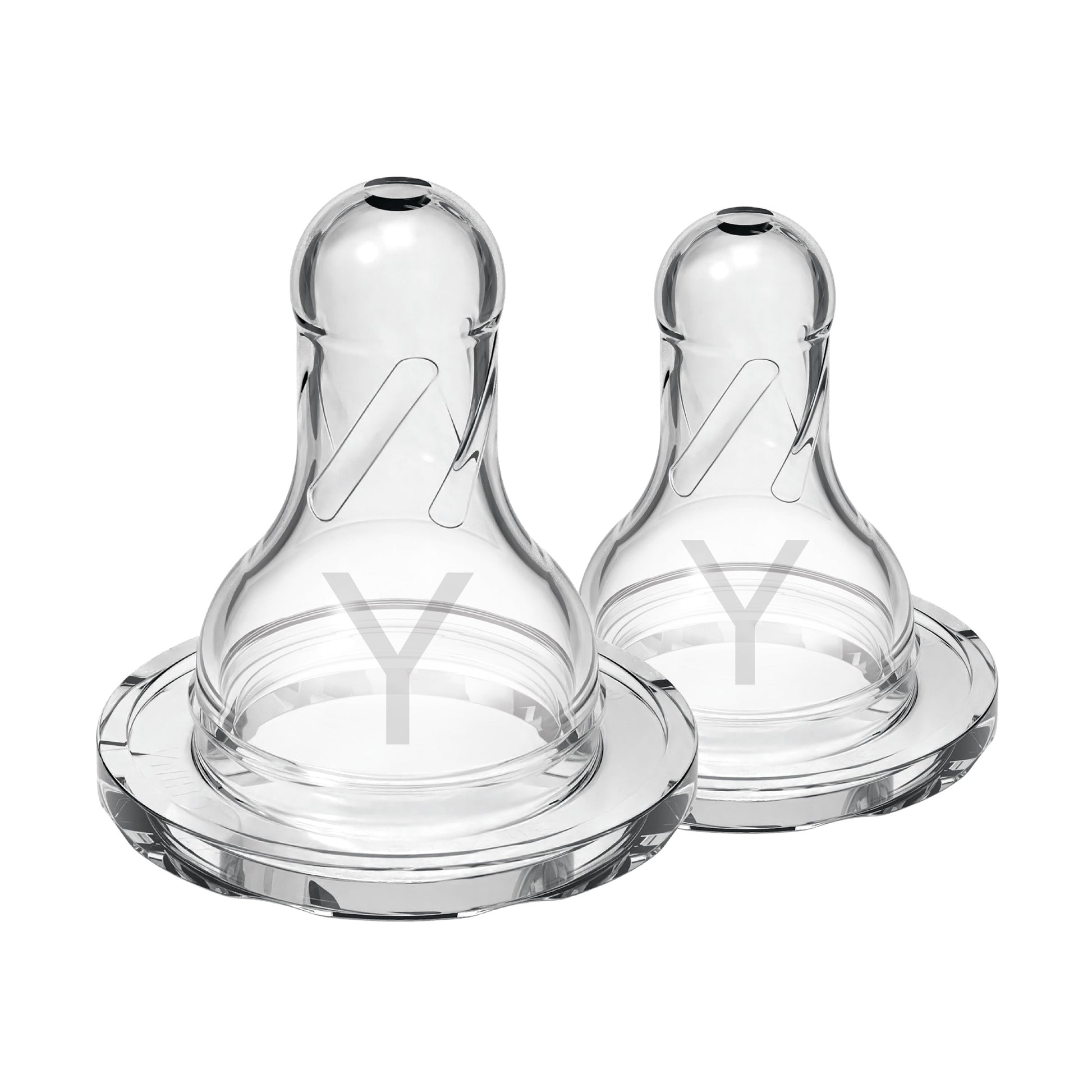 Dr. Brown's Natural Flow Narrow Baby Bottle Silicone Nipple, Level Y-Cut, 2-Pack